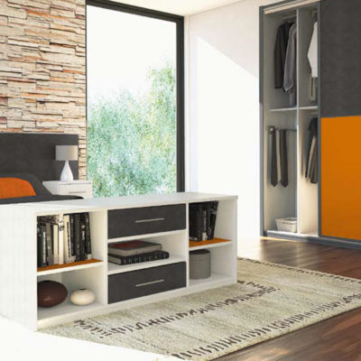Menuiserie Intérieure Rangements Commode et Armoire Orange